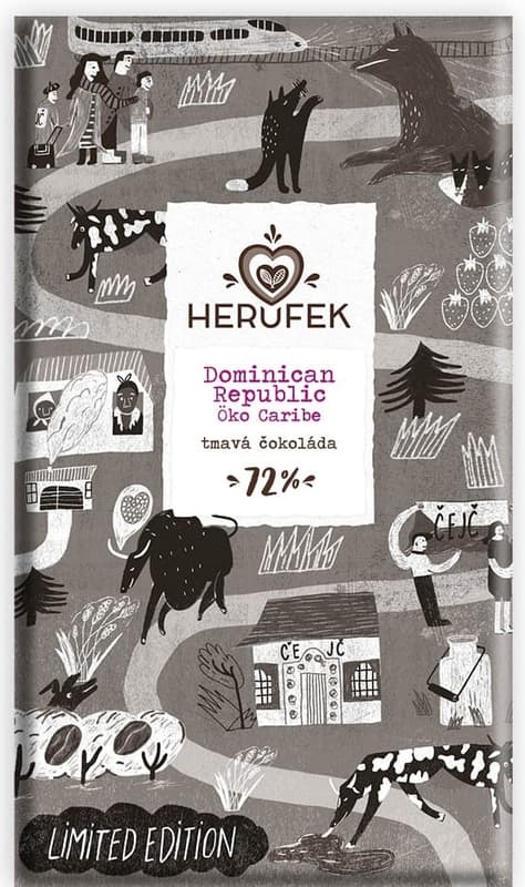 Herufek BIO Dominican Republic Öko Caribe dark chocolate 72%
