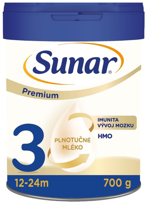 Sunar Premium 3 HMO, mléčná výživa pro malé děti