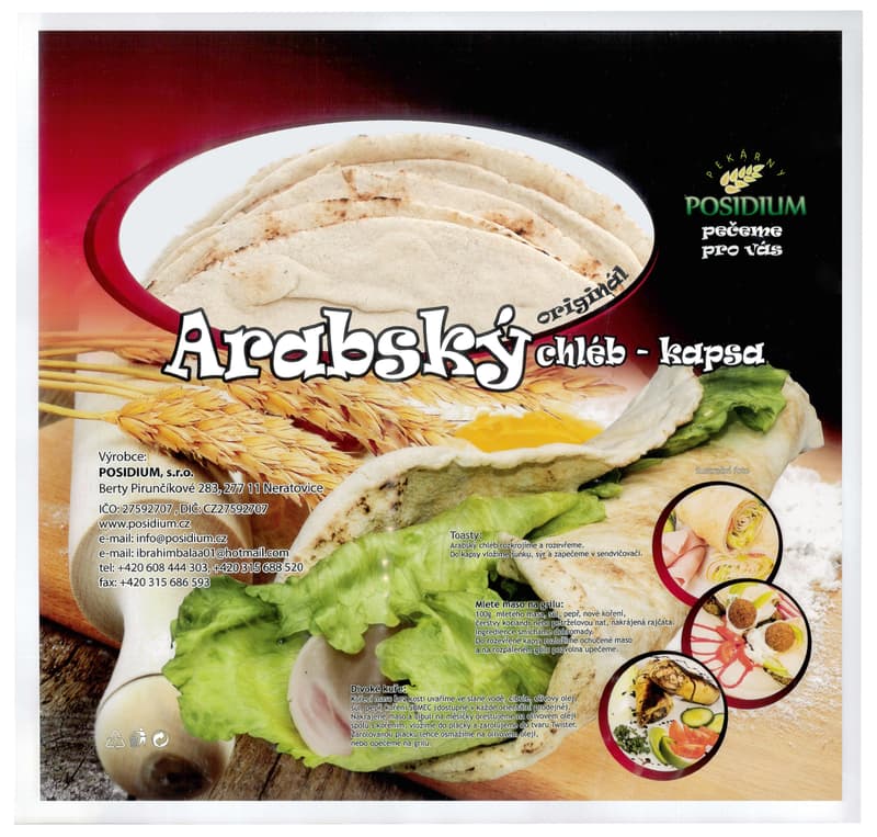 Arabic bread pocket bright