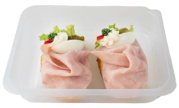 Libeřské lahůdky Ham sandwich on potato salad