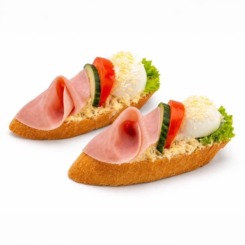 Libeřské lahůdky Sandwich ham with egg