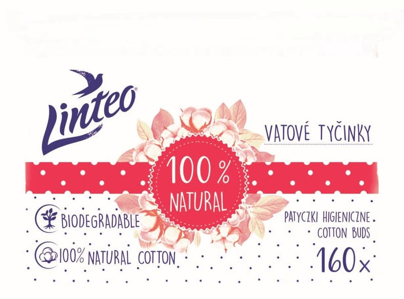 Linteo paper cotton swabs in a bag