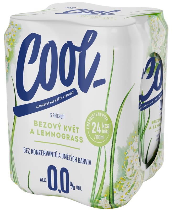 Cool Elderflower & lemongrass soft drink 4×0,5 l