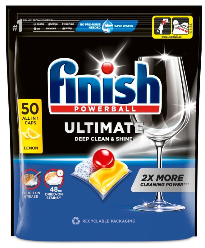 Finish Quantum Ultimate Lemon Sparkle - dishwasher capsules