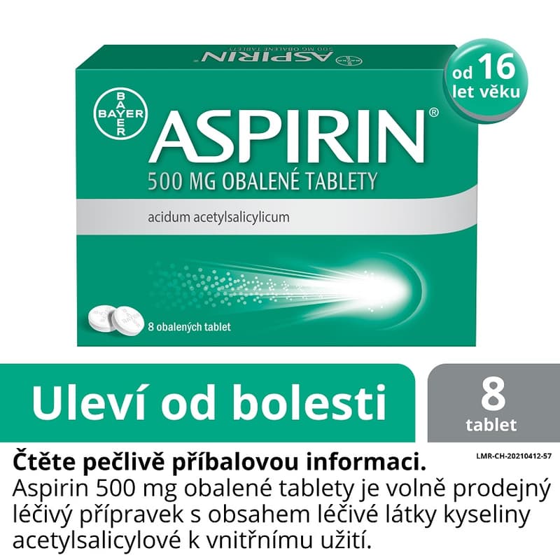 ASPIRIN 500MG Obalená tableta 8