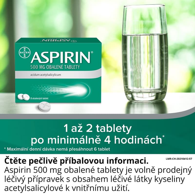 ASPIRIN 500MG Obalená tableta 8