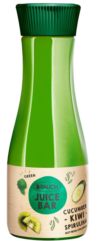 Rauch Juice Bar vegan Okurka, kiwi a spirulina