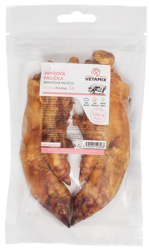Vetamix Vepřová pacička půlená pro psy
