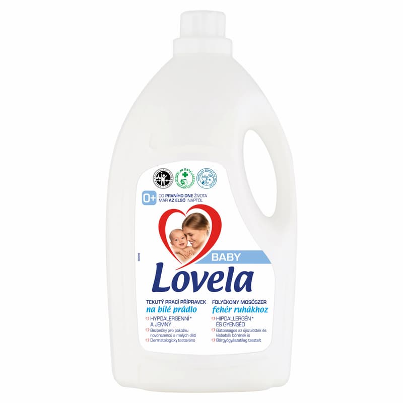 Lovela Baby Liquid detergent for white laundry (4,5l)