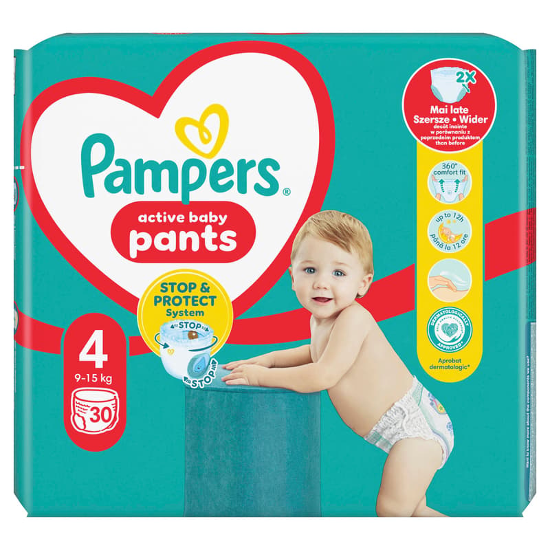 Pampers Pants plenkové kalhotky 4 (9–15 kg)