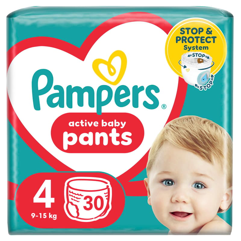 Pampers Pants plenkové kalhotky 4 (9–15 kg)