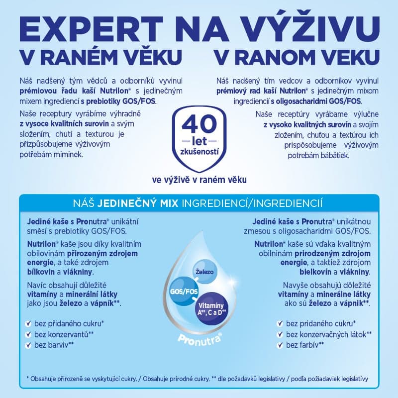 Nutrilon Pronutra Vícezrnná kaše s ovocem