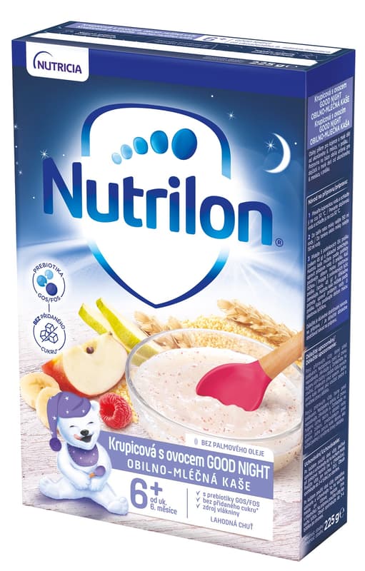Nutrilon Pronutra Krupicová kaše s ovocem good night