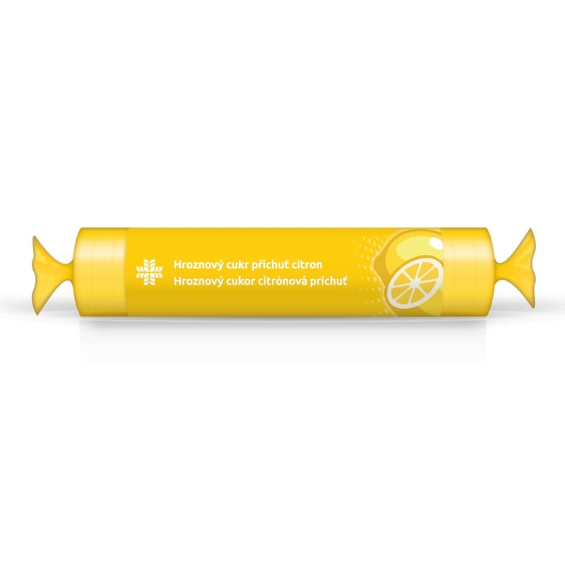 LIVSANE Candy Grape sugar roll lemon 44g