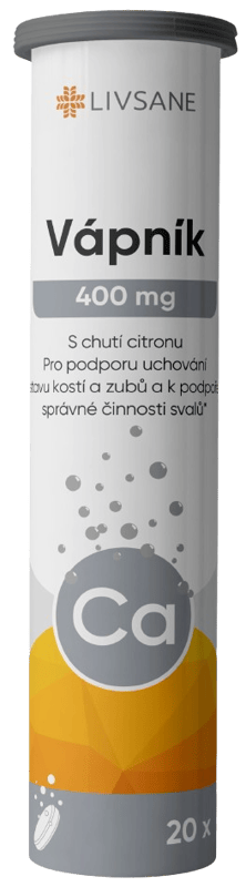LIVSANE Vápník 400mg šumivé tablety 20ks