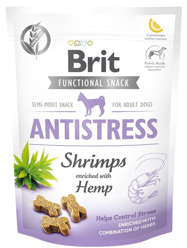Brit Care Dog Functional Snack Antistress Shrimps and hemp