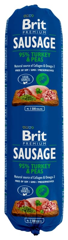 Brit Premium Sausage Turkey and Pea 