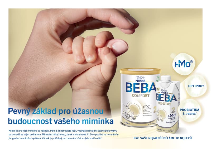 Beba Comfort 2 HM-O Pokračovací tekutá mléčná výživa