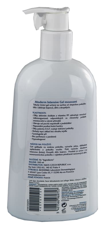 BIODERMA Atoderm Intensive Gel moussant 500ml