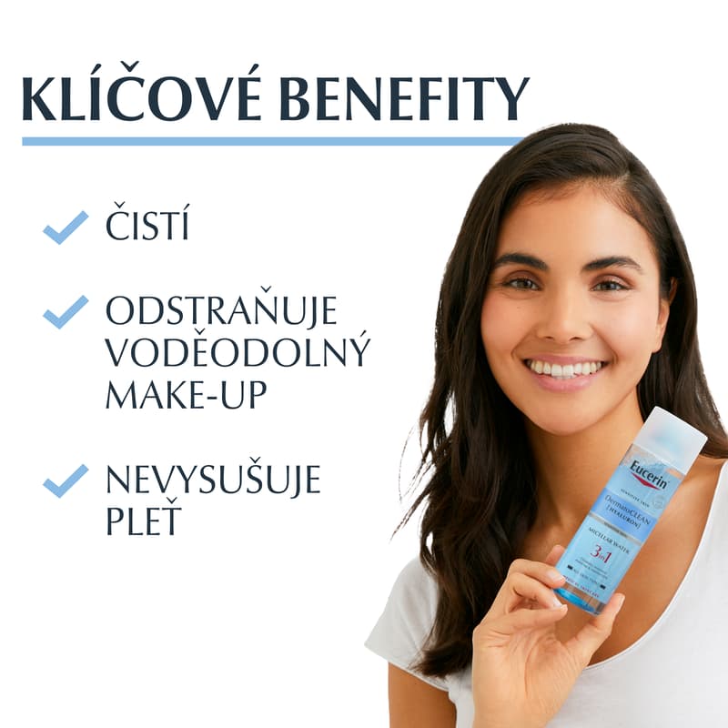 EUCERIN DermatoCLEAN Micelární voda 3v1 400ml