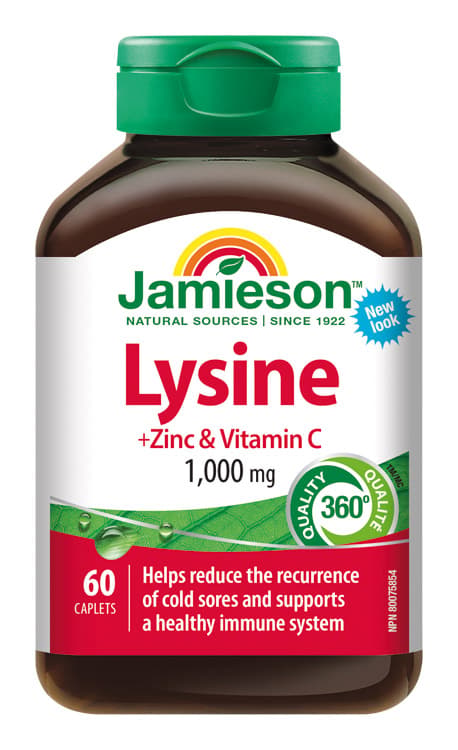 JAMIESON Lysin 1000mg se zinkem a vit.C tbl.60
