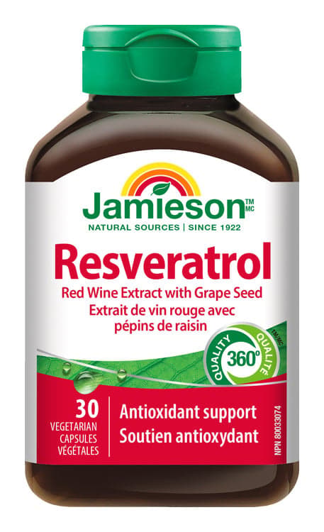 JAMIESON Resveratrol 50mg extr.z červ.vína cps.30