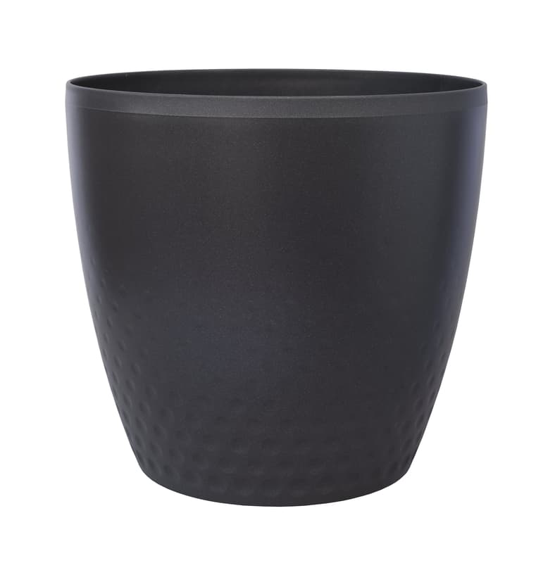 Plastia Obal na květináč Perla Ø 14 cm, tmavě šedý