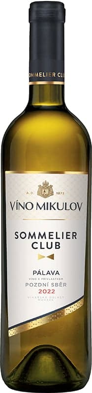 Víno Mikulov Sommelier Club Pálava 2023 pozdní sběr