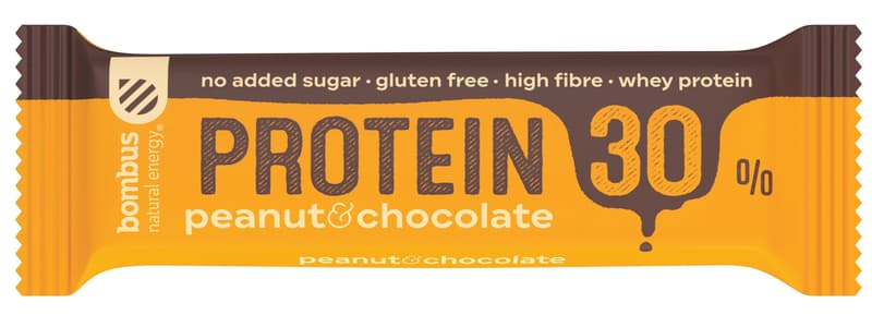 Bombus Protein 30% peanuts a chocolate