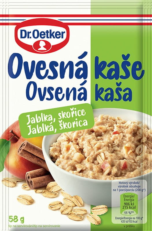 Dr. Oetker Ovesná kaše jablko, skořice