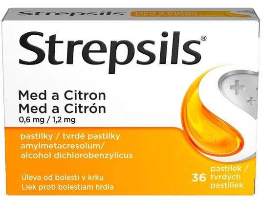 STREPSILS MED A CITRON 0,6MG/1,2MG lozenge 36