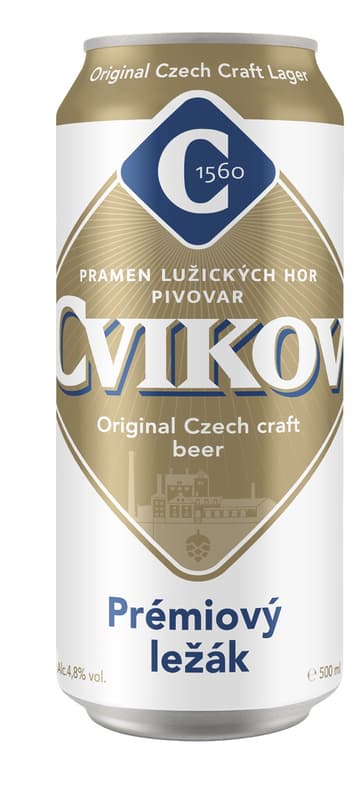 Cvikov Premium lager tin