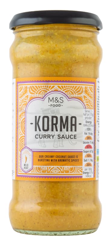 Marks & Spencer Slightly hot creamy curry sauce