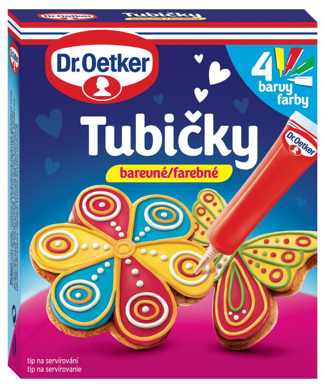 Dr.Oetker Decorating tubes 4 colors