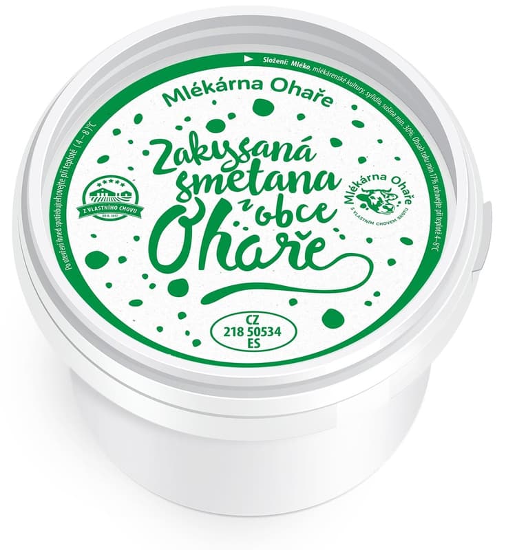 Mlékárna Ohaře Zakysaná smetana
