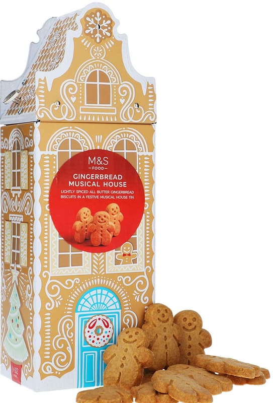 Marks & Spencer Máslovo-zázvorové sušenky v plechové dóze