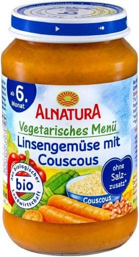 Alnatura BIO Baby food with lentils and couscous