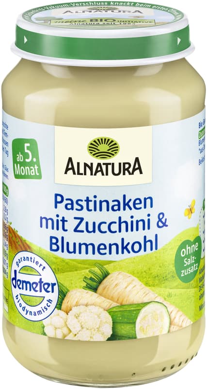 Alnatura BIO Příkrm s pastiňákem, cuketou a květákem
