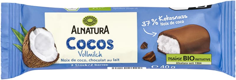 Alnatura BIO Coconut bar in milk chocolate