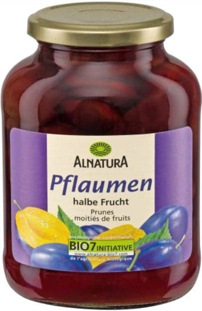 Alnatura BIO Plums halved