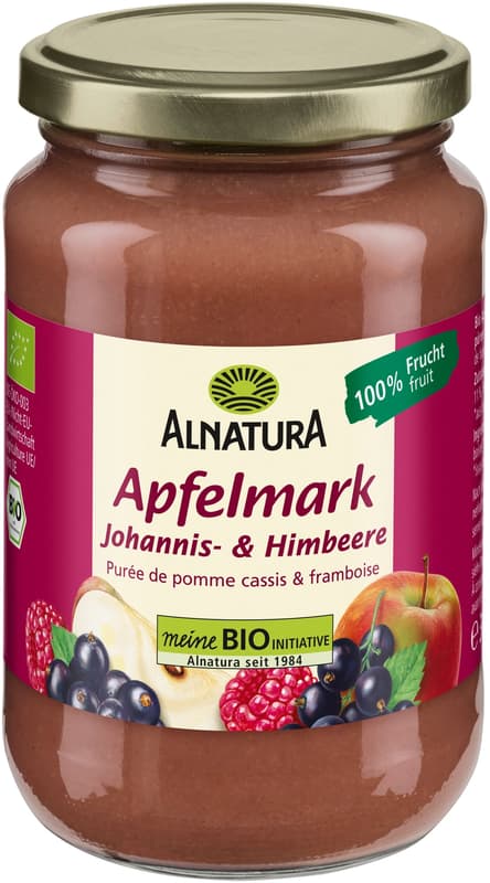 Alnatura BIO Jablečné pyré s rybízem a malinami
