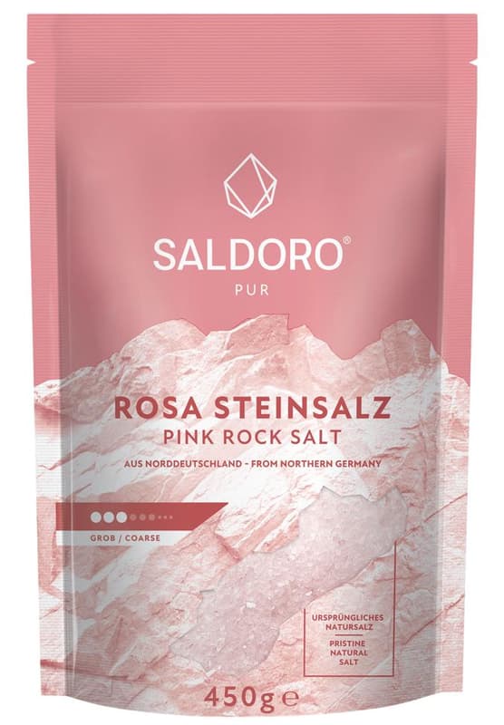  Saldoro Edible rock salt without iodine, pink, coarse