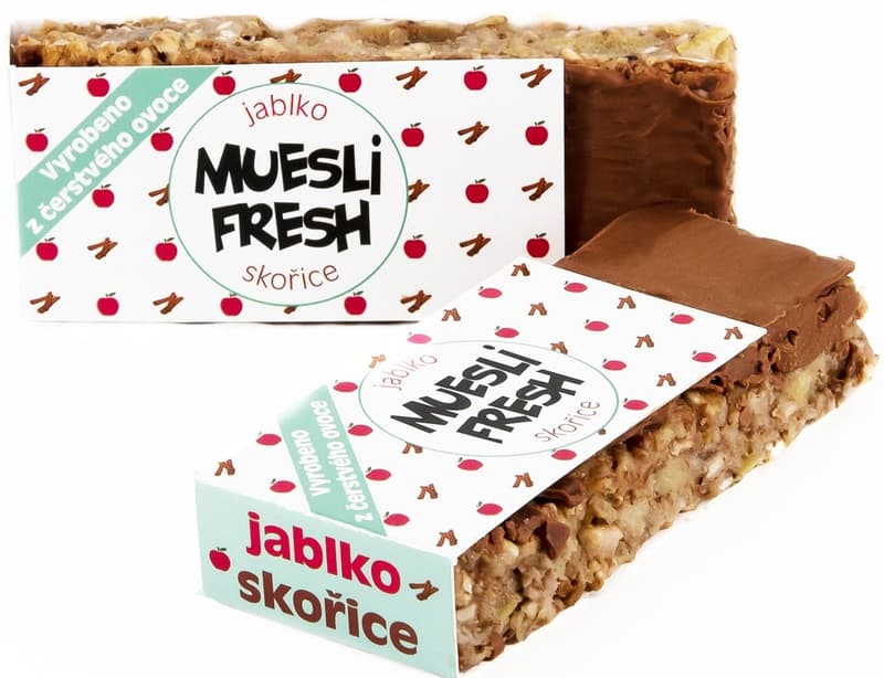 Muesli Fresh tyčinka jablko-skořice (1 kus)