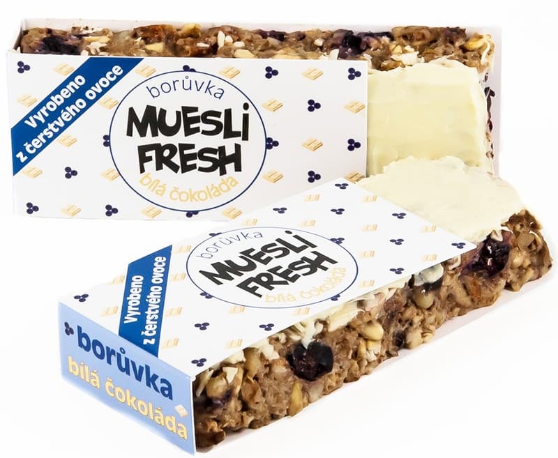 Muesli Fresh bar Blueberry-white chocolate