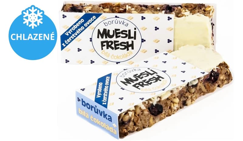 Muesli Fresh bar Blueberry-white chocolate