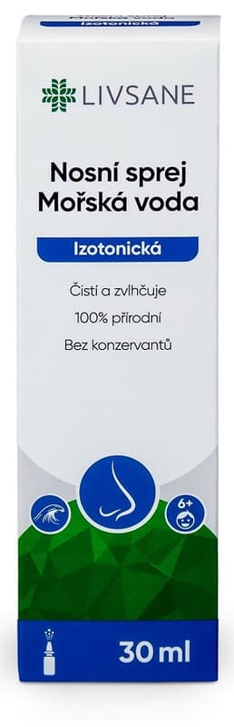 LIVSANE Nosní sprej Mořská voda Izotonická 30ml