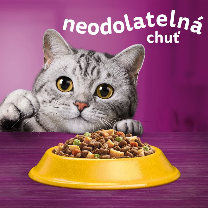 Whiskas Granule pro dospělé kočky – kuřecí