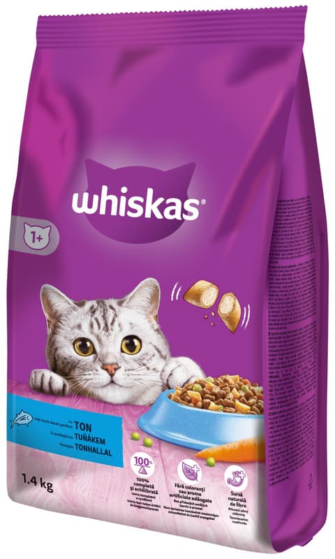 Whiskas Granule pro dospělé kočky – tuňák