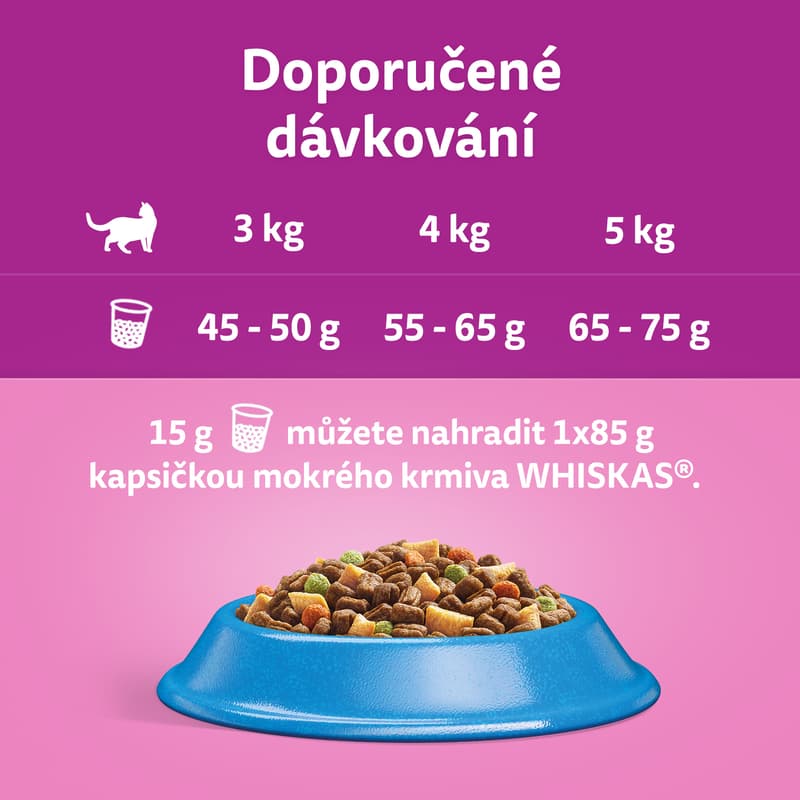 Whiskas Granule pro dospělé kočky – tuňák