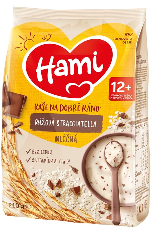 Hami Mléčná kaše rýžová straciatella